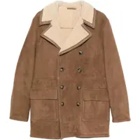 Paltoane Benjamin double-breasted shearling Peacoat Barbati