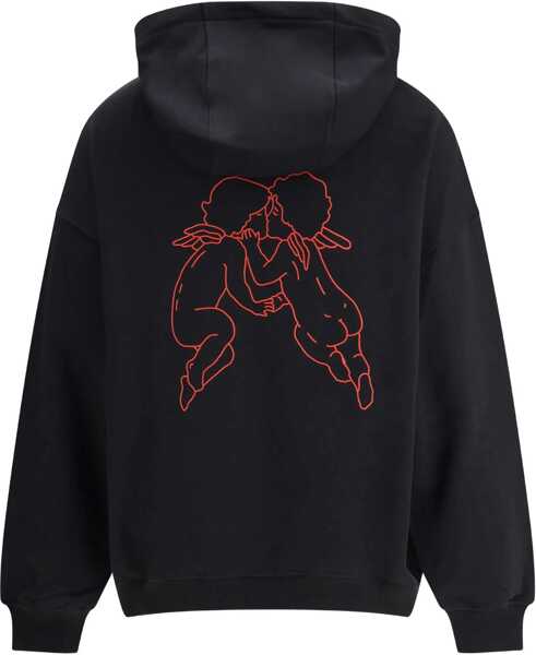 Bluze de trening Fiorucci Kissing Angels Love Relaxed Hoodie BLACK Femei (BM 19262117) 3