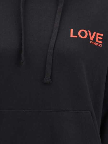 Bluze de trening Fiorucci Kissing Angels Love Relaxed Hoodie BLACK Femei (BM 19262117) 4