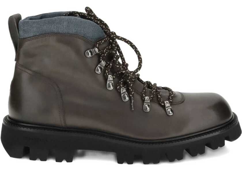 Bocanci casual Fratelli Rossetti Lace-Up Ankle Boot TRENTON EBANO Barbati (BM 19262231) 1