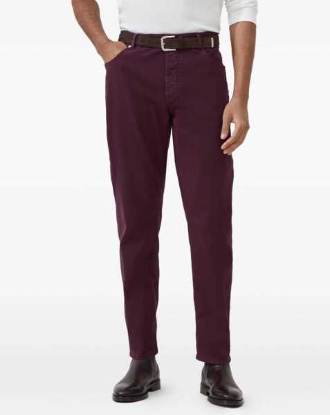 Blugi Brunello Cucinelli Cotton slim Jeans RADICCHIO Barbati (BM 19262249) 2