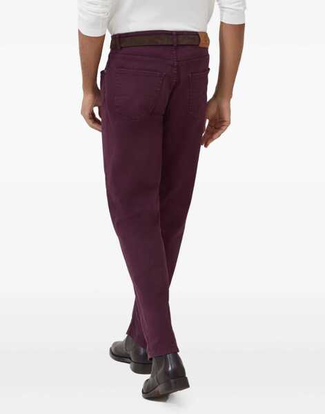 Blugi Brunello Cucinelli Cotton slim Jeans RADICCHIO Barbati (BM 19262249) 3