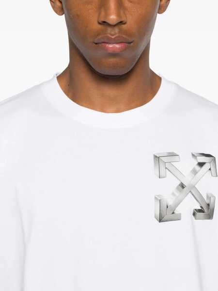 Tricouri Off-White Arrows T-shirt WHITE - SILVER Barbati (BM 19262252) 4