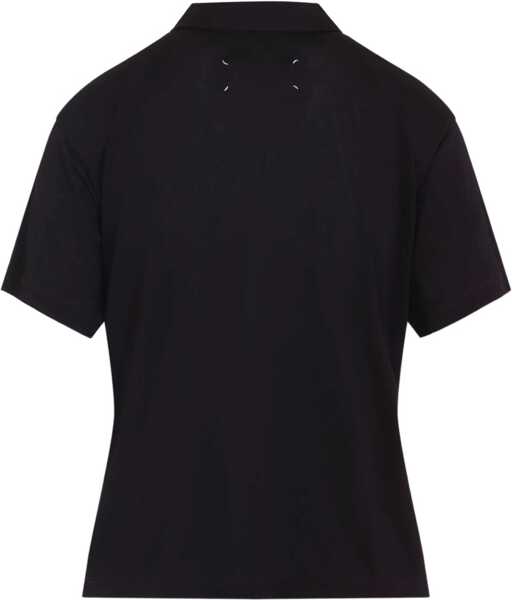 Tricouri Polo Maison Margiela Semi-sheer polo Shirt AMARANTH Femei (BM 19262264) 2