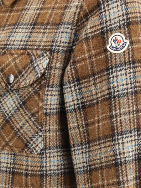 Camasi casual Moncler Checked wool Overshirt F22 Barbati (BM 19262276) 3