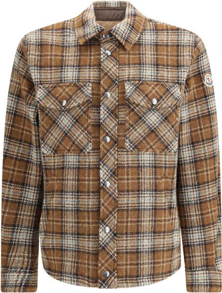 Camasi casual Moncler Checked wool Overshirt F22 Barbati (BM 19262276) 1