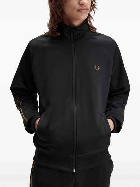Jachete Fred Perry Track Jacket With Contrasting Webbing BLACK Barbati (BM 19262321) 2