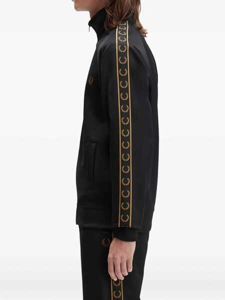 Jachete Fred Perry Track Jacket With Contrasting Webbing BLACK Barbati (BM 19262321) 3