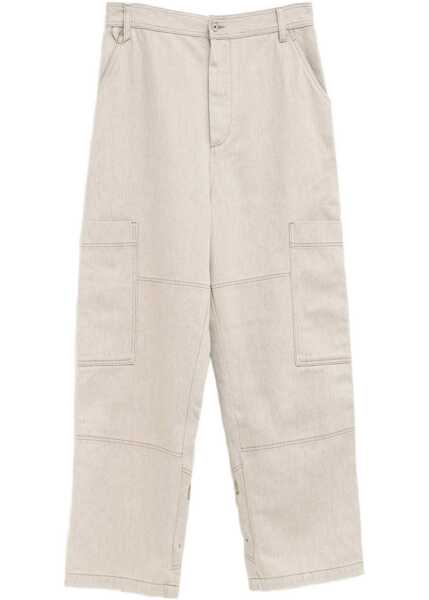 Blugi drepti JACQUEMUS Le Cargo De-Nimes Carr Pants BEIGE Barbati (BM 19262324) 1