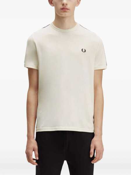 Tricouri Fred Perry Ringer T-Shirt IVORY Barbati (BM 19262351) 2