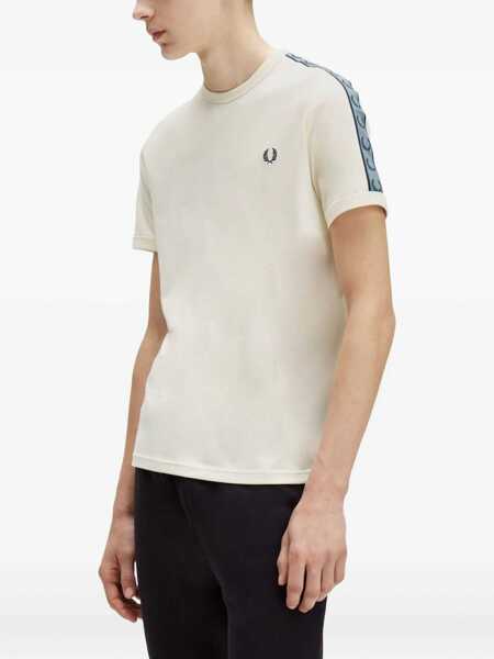 Tricouri Fred Perry Ringer T-Shirt IVORY Barbati (BM 19262351) 3