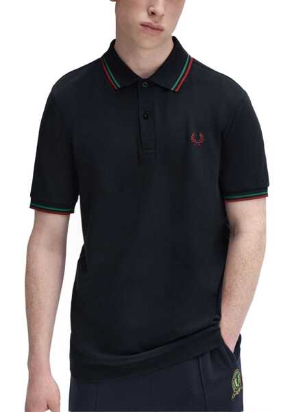 Tricouri Polo Fred Perry Polo With Logo BLUE Barbati (BM 19262378) 2