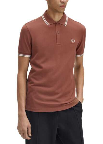Tricouri Polo Fred Perry Polo With Logo BROWN Barbati (BM 19262384) 2