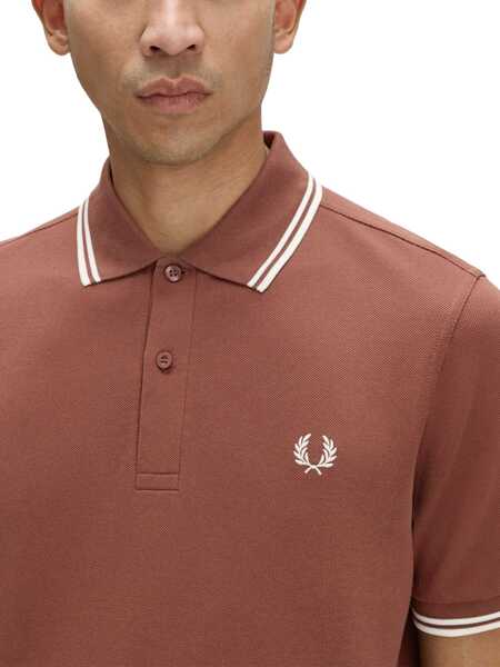 Tricouri Polo Fred Perry Polo With Logo BROWN Barbati (BM 19262384) 3