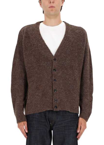 Cardigane AMISH Wool And Alpaca Blend Cardigan CHARCOAL Barbati (BM 19262387) 1