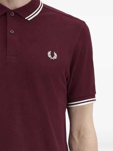 Tricouri Polo Fred Perry Polo With Logo BORDEAUX Barbati (BM 19262390) 2