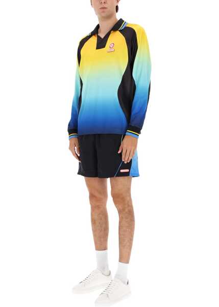 Pantaloni scurti Casablanca Football Windbreaker Shorts BLACK Barbati (BM 19262408) 2