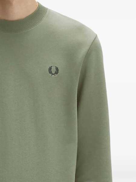Bluze de trening Fred Perry Sweatshirt With Logo GREEN Barbati (BM 19262411) 2