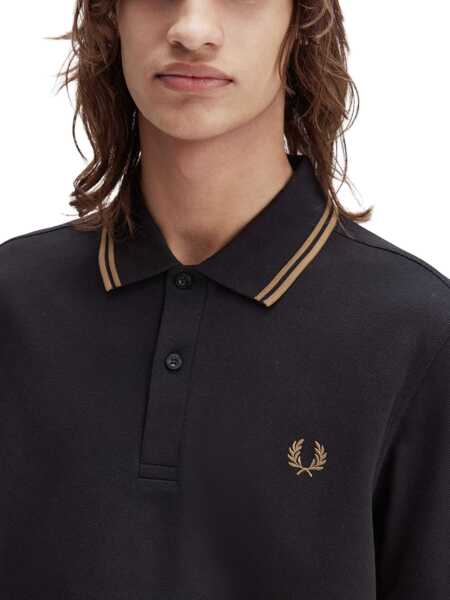 Tricouri Polo Fred Perry Polo With Logo BLACK Barbati (BM 19262414) 4