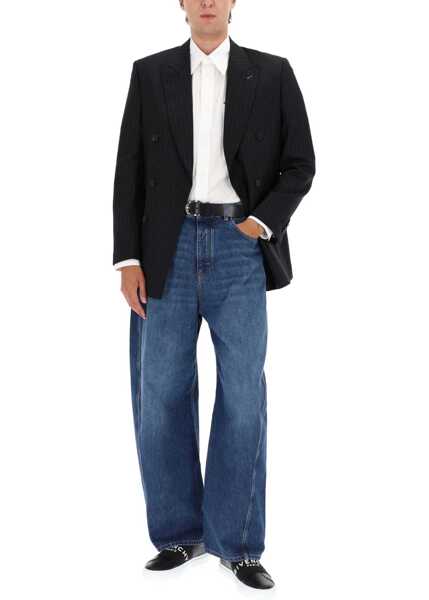 Sacouri office Givenchy Fitted Striped Jacket BLACK Barbati (BM 19262420) 2