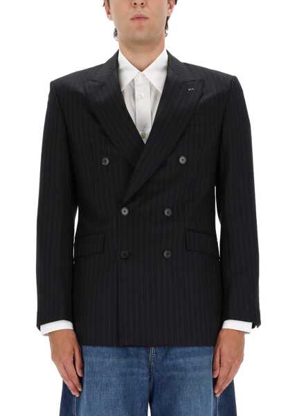 Sacouri office Givenchy Fitted Striped Jacket BLACK Barbati (BM 19262420) 1