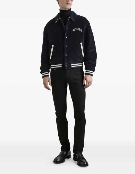 Bomber jacket Dolce & Gabbana Corduroy Bomber Jacket BLUE Barbati (BM 19262423) 2