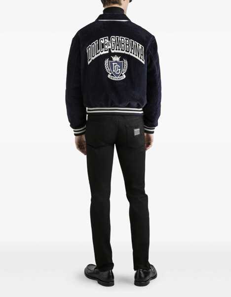 Bomber jacket Dolce & Gabbana Corduroy Bomber Jacket BLUE Barbati (BM 19262423) 3