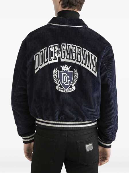 Bomber jacket Dolce & Gabbana Corduroy Bomber Jacket BLUE Barbati (BM 19262423) 5