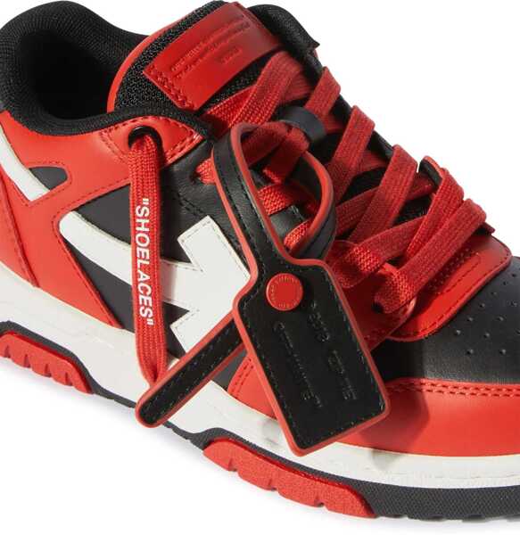 Sneakers OFF-WHITE KIDS Two Tone Leather Out Of Office Mid-Top Sneakers Red Baieti (BM 19262537) 5