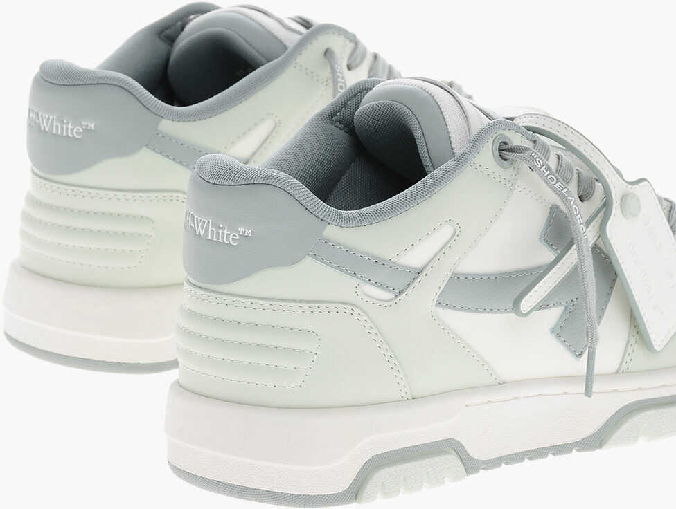 Sneakers Off-White Two Tone Leather Out Of Office Mid-Top Sneakers Light Blue Barbati (BM 19262543) 2