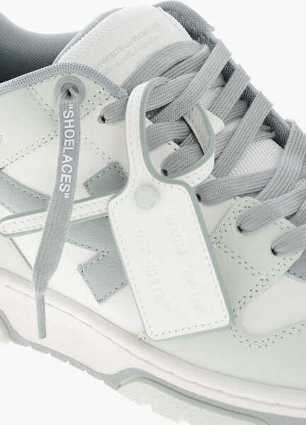 Sneakers Off-White Two Tone Leather Out Of Office Mid-Top Sneakers Light Blue Barbati (BM 19262543) 4