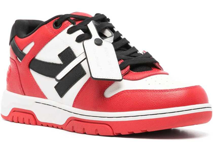 Sneakers Off-White Two Tone Leather Out Of Office Mid-Top Sneakers Red Barbati (BM 19262552) 2