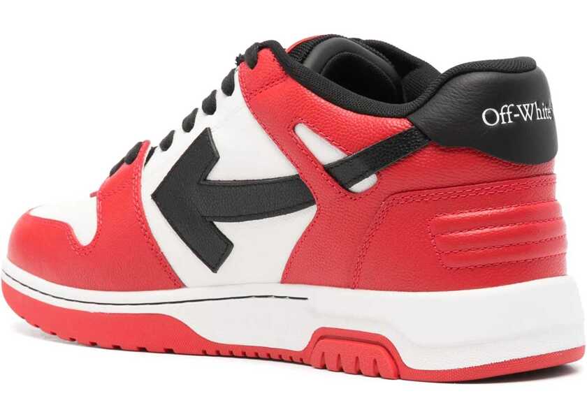 Sneakers Off-White Two Tone Leather Out Of Office Mid-Top Sneakers Red Barbati (BM 19262552) 3