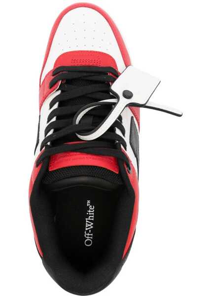 Sneakers Off-White Two Tone Leather Out Of Office Mid-Top Sneakers Red Barbati (BM 19262552) 4