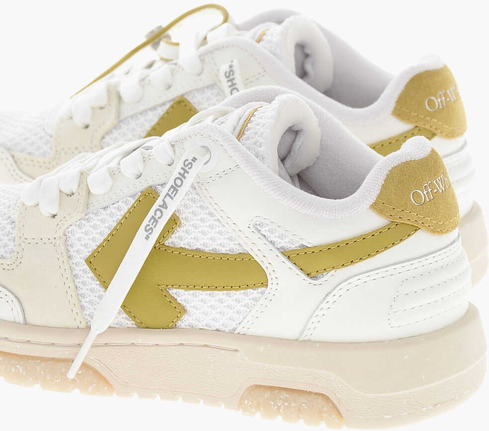 Sneakers Off-White Canvas Out Of Office Sneakers With Leather Details White Femei (BM 19262573) 2