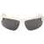 Off-White Half-Framed Toledo Sunglasses With Logoed Rods White