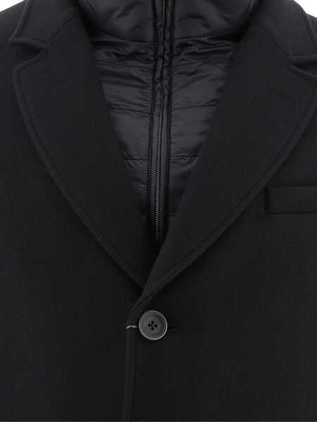 Paltoane Herno Coat With Quilted Insert BLACK Barbati (BM 19262654) 3