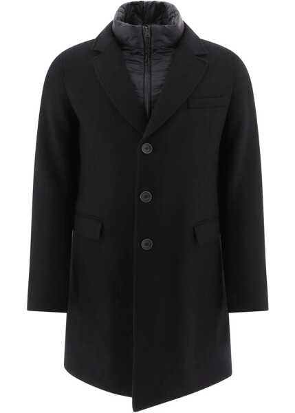Paltoane Herno Coat With Quilted Insert BLACK Barbati (BM 19262654) 1