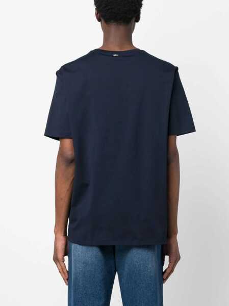 Tricouri Herno Cotton T-Shirt BLUE Barbati (BM 19262675) 4