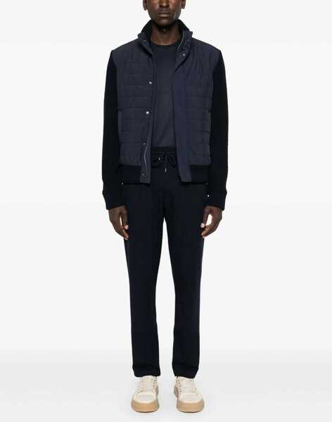 Tricouri Herno Wool T-Shirt BLUE Barbati (BM 19262690) 2