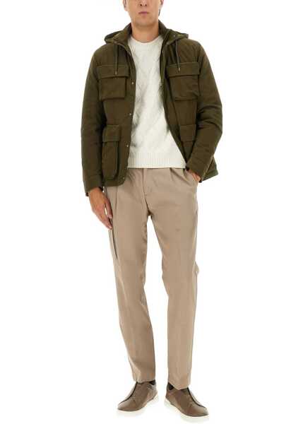 Geci Parka Herno Waxed Cotton Short Parka MILITARY GREEN Barbati (BM 19262732) 2