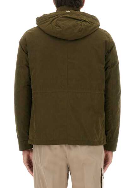 Geci Parka Herno Waxed Cotton Short Parka MILITARY GREEN Barbati (BM 19262732) 3