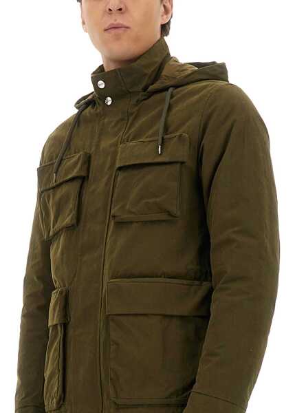 Geci Parka Herno Waxed Cotton Short Parka MILITARY GREEN Barbati (BM 19262732) 4