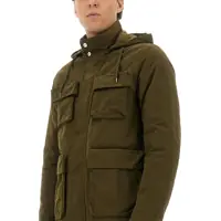 Geci Parka pentru Barbati - Geci Parka Herno Waxed Cotton Short Parka MILITARY GREEN Barbati (BM 19262732) - B-mall.ro