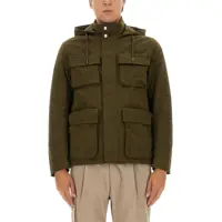 Geci Parka Waxed Cotton Short Parka Barbati