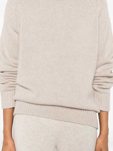 Pulovere Lisa Yang Anine Crew-Neck Sweater BEIGE Femei (BM 19262798) 5