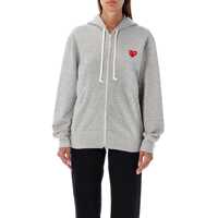 Bluze de trening Comme Des Garçons Play Red Heart Zipped Hoodie Femei