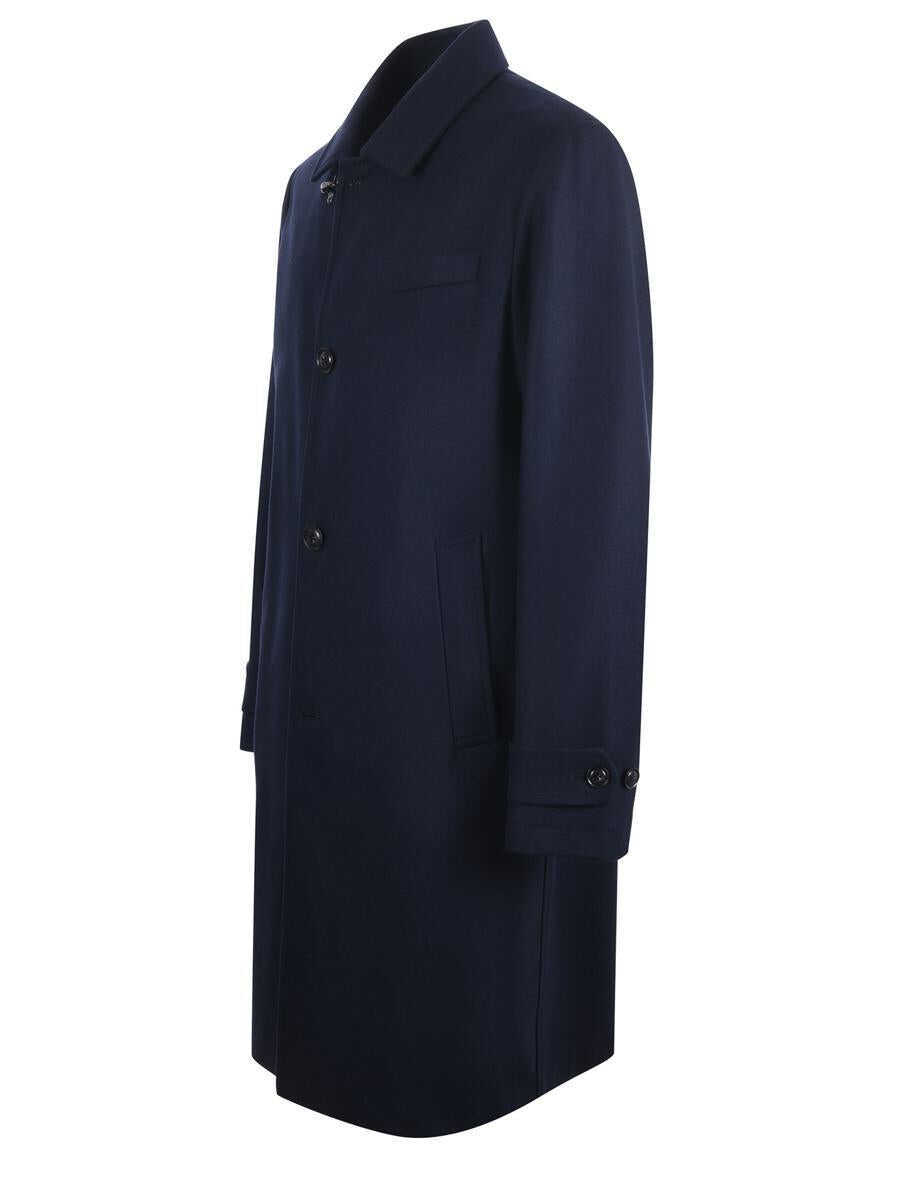 Paltoane Fay Fay  Wool And Cashmere Coat BLUE Barbati (BM 19264083) 2