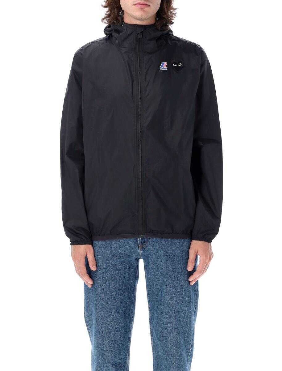 Geci Comme des Garons Comme Des Garons Play Waterproof Zip Jacket With Hood Black Femei (BM 19264461) 4