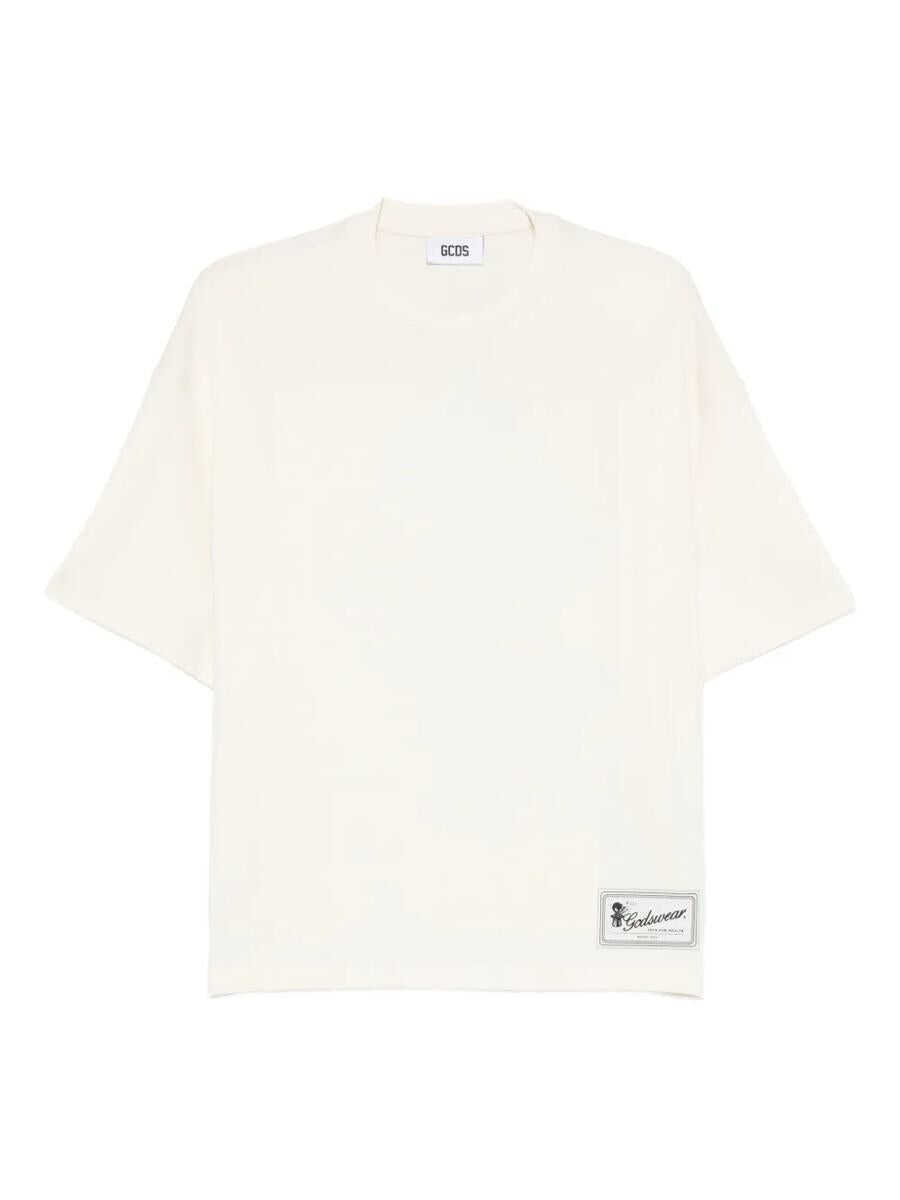 Tricouri GCDS Gcds Magic Rough Print T-Shirt Beige Femei (BM 19264524) 1